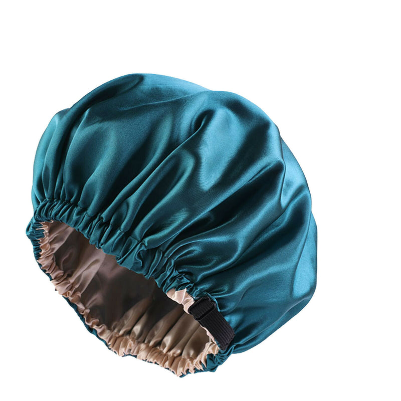 Double Layered Satin Bonnet Sleep Cap for Women - Adjustable Satin Cap Sleeping Curly Natural Hair
