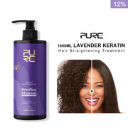 PURC Lavender Brazilian Keratin – 12% Straightening & Smoothing Treatment