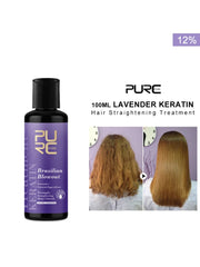 PURC Lavender Brazilian Keratin – 12% Straightening & Smoothing Treatment