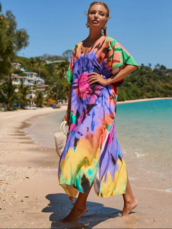 Tie Dye Beach Cover Up