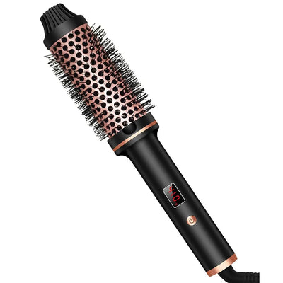 1.5-Inch Heated Ceramic Curling Brush – Volumizing & Styling Tool