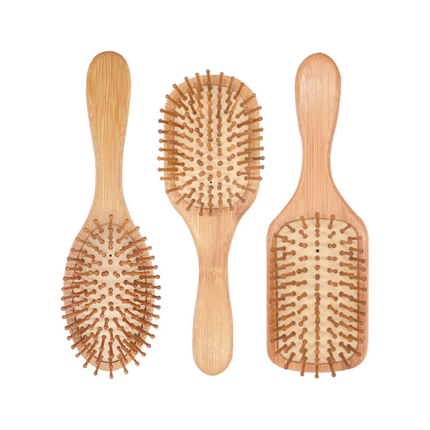 Wooden Paddle Comb – Scalp Massager