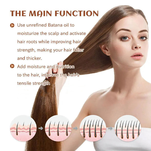 100% Pure Batana Oil Hair Mask – Nourish, Strengthen & Promote Growth