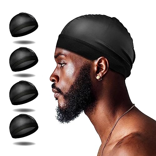 Vegan Silk Wave Caps for Superior Hair Care and Style | Set of 4