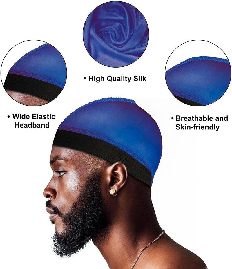 Vegan Silk Wave Caps for Superior Hair Care and Style | Set of 4