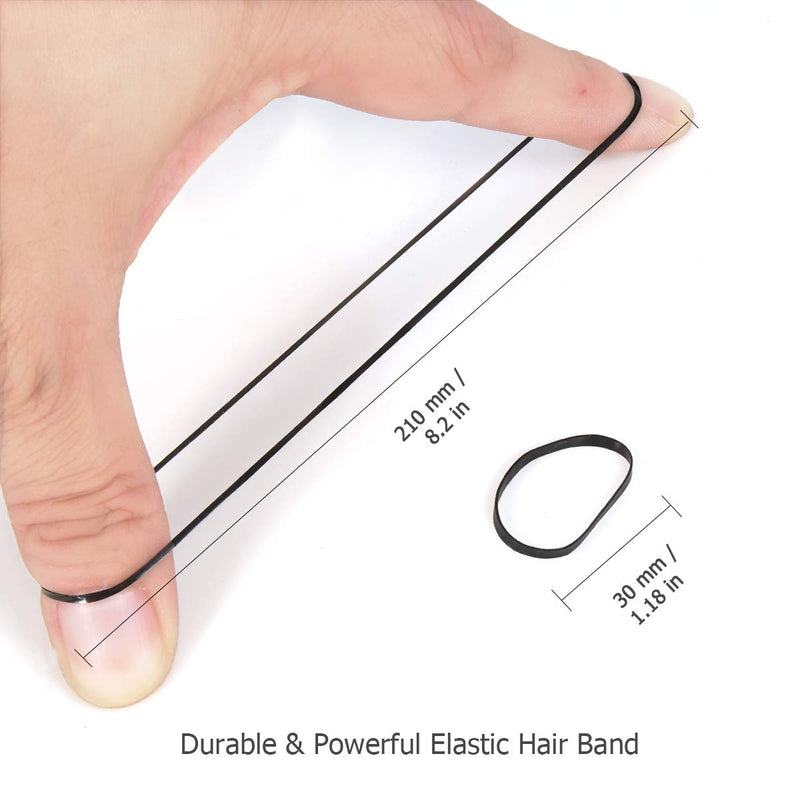 Hoyols Clear Hair Elastic Rubber Bands No Damage Ties for Ponytail Braid Holder 1500 Piece