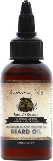 Sunny Isle Jamaican Black Castor Beard Oil, 4 Ounce