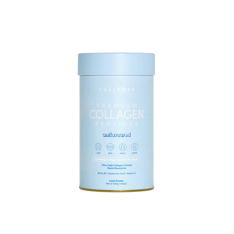 The Collagen Co. Premium Collagen Powder With Vitamin C And Biotin - Nurtures Healthy Hair, Glow Skin, Fortifies Joints, And Bones - Passionfruit Mango Collagen In A 14-Serve Loose Powder (280g)