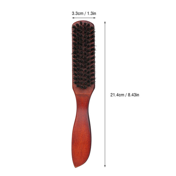 Hair Brush with Dense Bristles Hair Brushes for Women Beard Brushes for Men Massage Brush Wooden Handle for Thin Natural Soft Fine Hair