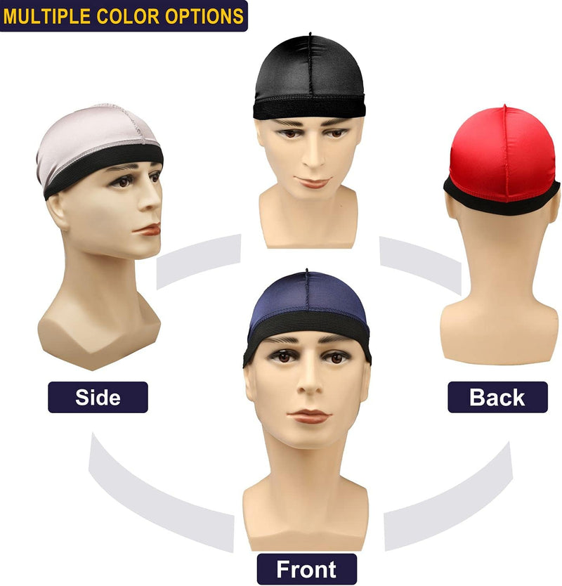 Vegan Silk Wave Caps for Superior Hair Care and Style | Set of 4