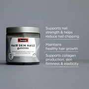 Swisse Beauty Hair Skin Nails Gummies - With Biotin, Zinc And Nutrients tp Support Healthy, Glowing Skin - 50 Pack