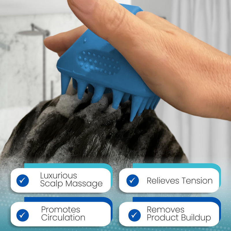 Bondi Home Spa - Scalp Massager - Shampoo Brush for Scalp-Care - Promotes Healthy Hair Growth - 100% Premium Silicone Scalp Brush to Exfoliate & Refresh