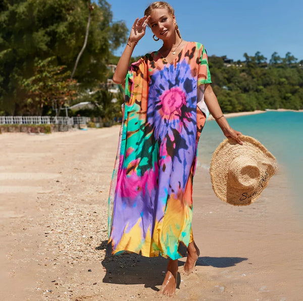 Tie Dye Beach Cover Up