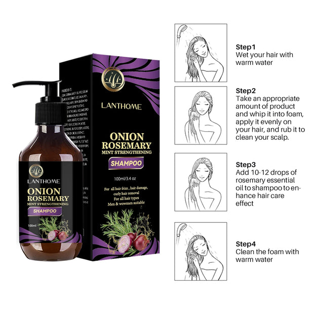 Rosemary Onion Hair Growth Shampoo – Fast Results in 7 Days