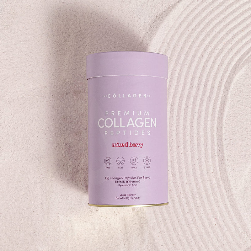 The Collagen Co. Premium Collagen Powder With Vitamin C And Biotin - Nurtures Healthy Hair, Glow Skin, Fortifies Joints, And Bones - Passionfruit Mango Collagen In A 14-Serve Loose Powder (280g)