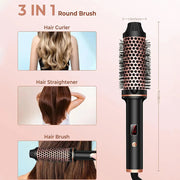 1.5-Inch Heated Ceramic Curling Brush – Volumizing & Styling Tool