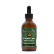 Sunny Isle Rosemary Mint Hair and Strong Roots Oil 3oz, Infused with Biotin & Jamaican Black Castor Oil to Strengthen Hair, Dry Scalp, Split Ends