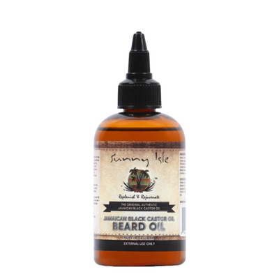 Sunny Isle Jamaican Black Castor Beard Oil, 4 Ounce