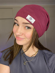 Luxury Satin Lined Beanie - Perfect for Travel & Long Hair Care