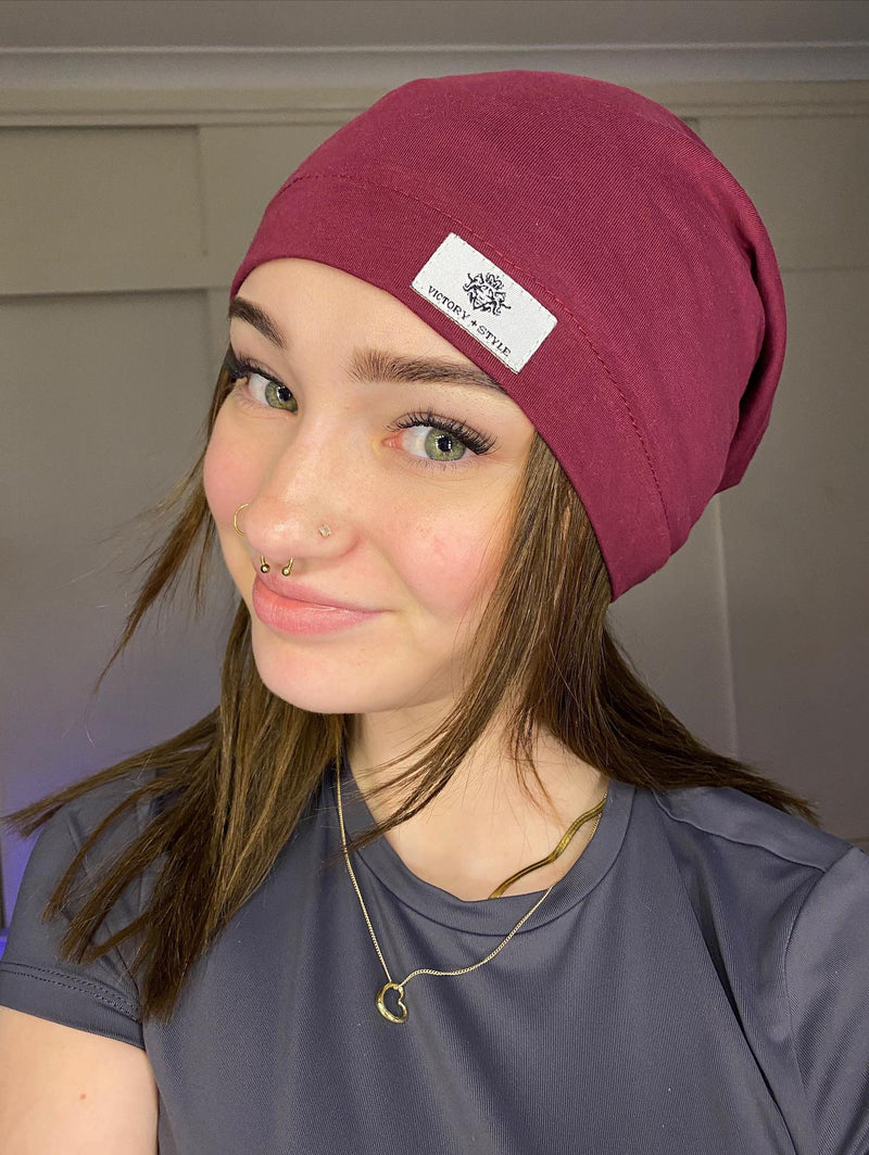 Luxury Satin Lined Beanie - Perfect for Travel & Long Hair Care: Free Shipping in Australia