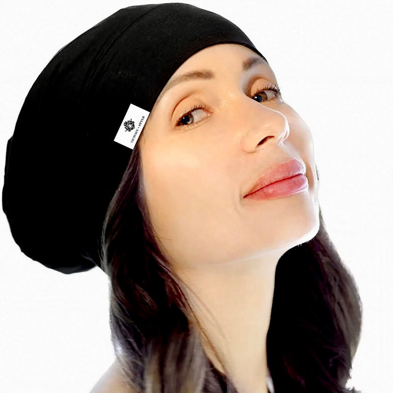 Luxury Satin Lined Beanie - Perfect for Travel & Long Hair Care: Free Shipping in Australia