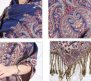 Joyful Warrior Oversize Pashmina Flowery Jacquard Wrap – Luxurious and Versatile Fashion Statement