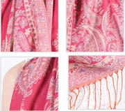 Joyful Warrior Oversize Pashmina Flowery Jacquard Wrap – Luxurious and Versatile Fashion Statement