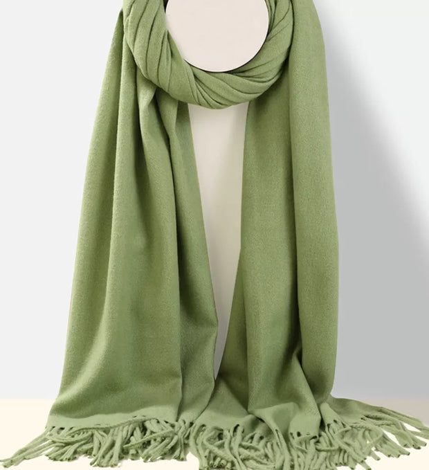 Stunning Cashmere Warm Winter Pashmina Long Oversize Solid Wrap-Australia