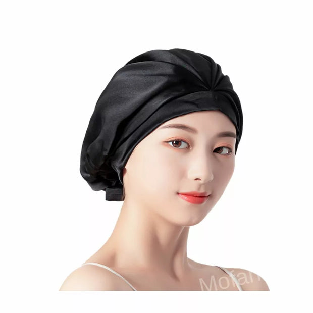 100% Mulberry Silk Night Cap Sleeping Cap Hair Wrap Bonnet for Hair Care AU