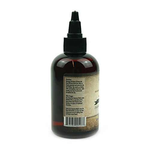 Sunny Isle Beard Oil 100% Natural Jamaican Black Castor Oil 4oz - Jamaican Black Castor Oil & Hair Repair