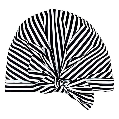 Luxury Shower Cap (Black and White)