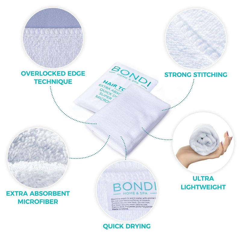 Bondi Home Spa 奢华超细纤维毛巾