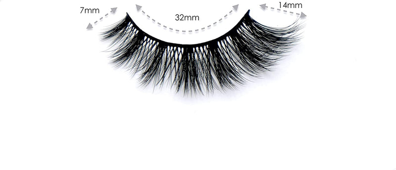 Happy Heartbeat 5D Faux Mink Lashes - Handmade Luxurious Thick Volume Fluffy Natural Dramatic False Eyelashes 7 Pairs (H700)