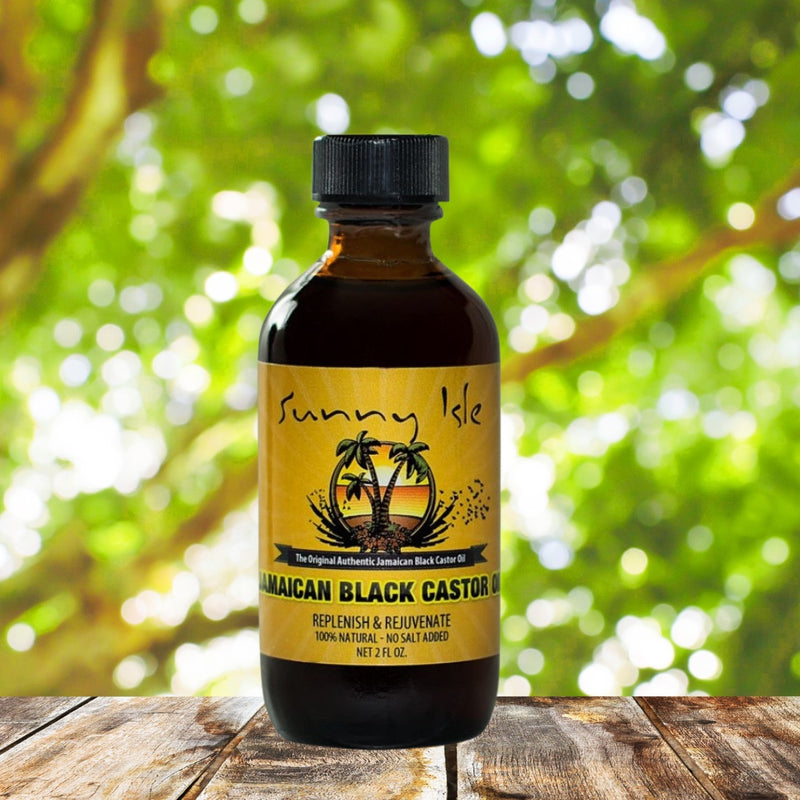 Tratamiento de crecimiento y reparación del cabello con aceite de ricino negro jamaicano #1 de Sunny Isle 